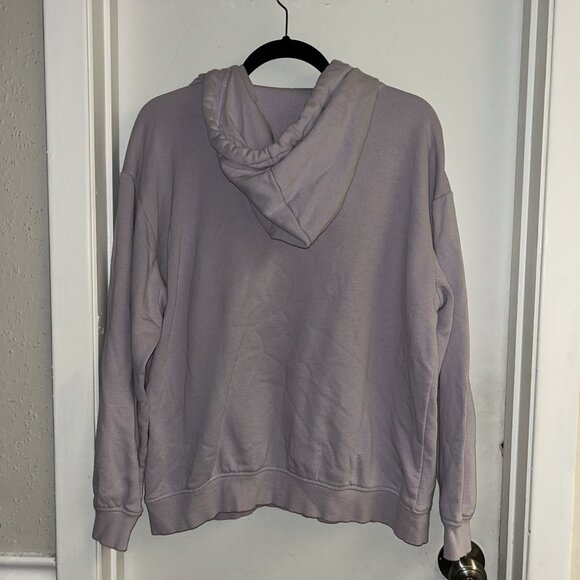 H&M Disney Lavender Mickey Mouse Logo Hoodie Pullover Sweatshirt Size Medium - Picture 5 of 8